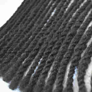 Vente en gros, cheveux humains 100% naturels, Afro crépus bouclés, fait à la main, Crochet Permanent de 0.6cm, Extension de <span class=keywords><strong>Dreadlocks</strong></span> - Product Image 5