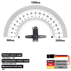Servomotor sin escobillas PTK 9492 MG-D a prueba de agua para modelo de barco, robot, trx4, servomotor digital de metal con cambio de marchas - Product Image 3