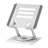 Support de bureau pliable et rotatif en acier carbone de bonne qualité, réglable en hauteur, pour tablettes et ordinateurs portables, avec réglage de l'angle