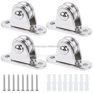 1 "in acciaio inox Mini Duplex puleggia rullo senza attrito ruota silenziosa pesante puleggia fissa puleggia piccolo blocco puleggia - Product Image 1
