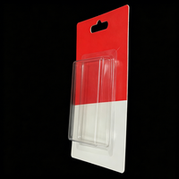 Boîte blister personnalisée anti-rayures avec insert plastique attaché au dos de la carte, emballage de vente au détail suspendu pour l'affichage des gadgets quotidiens