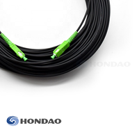 Câble de raccordement FTTH à fibre optique 100 m G657A1 monomode SC/APC vers SC/APC, gaine LSZH noire