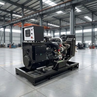 Groupe électrogène industriel Perkins 120 kW (150 kVA) à châssis ouvert, refroidissement par eau, haute efficacité, ATS, pour usage extérieur en ferme et usine