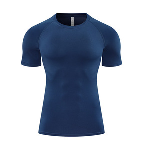 T-Shirt Sportiva da Uomo a Compressione ad Asciugatura Rapida in Poliestere Altamente Elastico con Stampa a Trasferimento Termico per Corsa e <span class=keywords><strong>Boxe</strong></span> Estiva - Product Image 2
