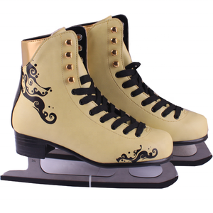 Chaussures de patinage sur <span class=keywords><strong>glace</strong></span> rose pour <span class=keywords><strong>femme</strong></span>, souliers chauds pour l'hiver, vente en gros - Product Image 4