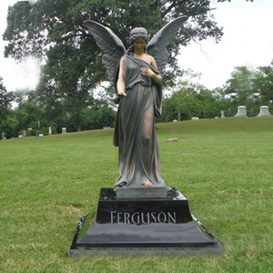 Tombstone funerario con grabado de Ángel, piedras de fibra de vidrio, gemas de Ángel llorón, gran oferta - Product Image 2