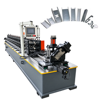 Ligne de production de profilés de plafond en acier léger PPGI pour cloisons sèches, avec machine de formage à froid pour montants et rails en U, pilotée par PLC automatique