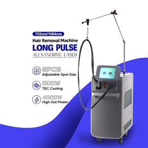 เครื่องกำจัดขนด้วยเลเซอร์ Alexandrite กำลังสูง 4000 วัตต์ แบบ Long Pulse 755 นาโนเมตร และ 1064 นาโนเมตร พร้อมหัวเลเซอร์ <span class=keywords><strong>Gentle</strong></span> ND <span class=keywords><strong>Yag</strong></span> - Product Image 2