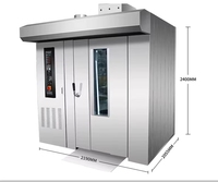 Four rotatif miniature personnalisé pour la cuisson du pain, vente directe en gros, prix raisonnable, simple, 1-2 chariots, pour usage domestique en boulangerie