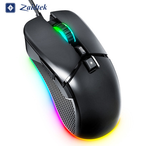 เมาส์เกมมิ่งแบบมีสาย USB 7200 DPI ออกแบบตามหลักสรีรศาสตร์ OEM/ODM ปรับแต่งไฟ RGB ได้ พร้อมโปรแกรมตั้งค่าไฟแบบ Marquee - Product Image 5