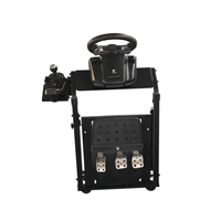 Support de volant de course en métal Honcam réglable en hauteur et pliable pour Logitech G25/G27/G29/G920 Gaming Cockpit