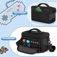 Sac de transport pour console de jeu, étui pour manette, sac à dos de rangement, sac à main de protection rigide avec plusieurs poches