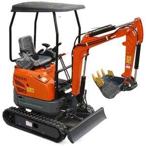 Mini-excavatrice de type 08 pour travaux de terrassement à domicile, dans les jardins et sur les fermes, avec un rayon de braquage court - Product Image 4