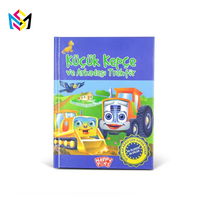 Livre pour enfants multilingue personnalisé avec véhicules d'ingénierie, livre pop-up 3D à rabats, fournitures de lecture pour enfants