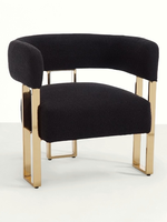 Fauteuil individuel en acier et tissu, style nordique de luxe, personnalisable, pour salon et chambre, modèle 03, avec mousse haute élasticité, mobilier de maison