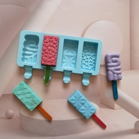 Moule en silicone à 4 trous pour machine à glace à la glace pour outils de crème glacée faits maison