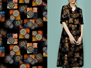 100% Rayon dệt in Vải Spun vải mới nhất mùa thu hoa mẫu cho trang phục - Product Image 3