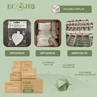 Assiette à sauce jetable en pulpe de canne à sucre en forme d'œuf, compostable, écologique, mini-plat de service pour traiteur