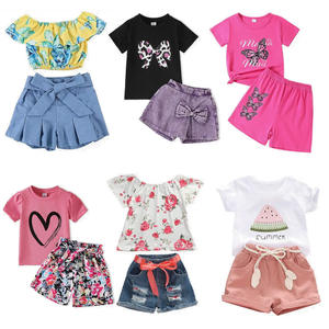 Lote de Ropa Infantil de Poliéster al por Mayor, Conjuntos de Ropa de Verano para Bebés, Entrega Aleatoria, Tallas Mixtas para Niños - Product Image 1
