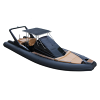 Grande remorque en Pvc, cabine de luxe, plongée en océan, sauvetage gonflable, bateau côtelé avec moteur
