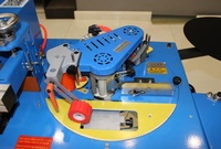 LB102 banderoleuse de bord en PVC, travail du bois, avec coupe, mini machine de banderolage automatique, à vendre