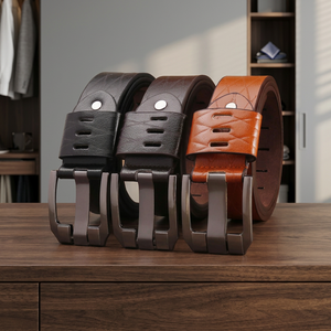 Ceinture Homme Moderne à Boucle Automatique 2026 Nouvelle Collection Cuir PU Premium Formelle 120cm Emballage Individuel Prête à Offrir - Product Image 3