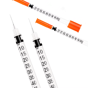 Jeringa <span class=keywords><strong>de</strong></span> <span class=keywords><strong>Insulina</strong></span> Estéril Desechable a <span class=keywords><strong>Precio</strong></span> Económico U-40 U-100 para Animales, Puede Usarse con Calibres 29g 30g 31g 32g - Product Image 5