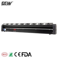 GEVV 8 faisceaux + 8 lasers DMX, faisceau laser rouge, projecteur à tête mobile pour scène, DJ, boîte de nuit, fête, discothèque, spectacle