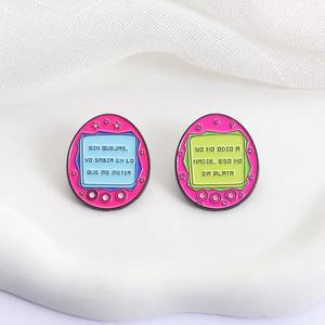 Pin <span class=keywords><strong>de</strong></span> Aleación <span class=keywords><strong>de</strong></span> Zinc con Diseño <span class=keywords><strong>de</strong></span> Tamagotchi y Fruta, con Citas en Español, Joyería <span class=keywords><strong>de</strong></span> Regalo al por Mayor - Product Image 4
