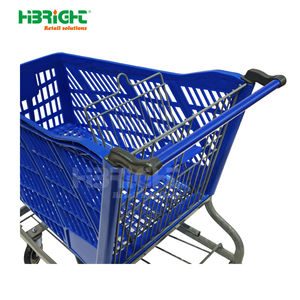 Carrito de Compras de Plástico de Alta Capacidad con Logotipo Personalizado, Movilidad Suave, Premium para Supermercado - Product Image 4