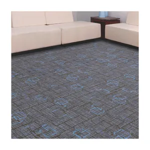 HJ karpet ubin antistatik lalu lintas tinggi karpet nilon ubin dukungan pvc karpet 50cm x 50cm
