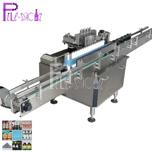 3000BPH Fully Automatic Round Bottle Straight Horizontal Cold Glue Labeling Machine / Equipment / Device / Plant