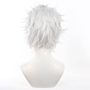 วิกผมคอสเพลย์ Ainizi สีขาวเทาแบบสั้นจากอนิเมะเรื่อง Wind Breaker สำหรับผู้ชาย - Product Image 5