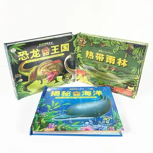 Buku Gambar Ilustrasi Anak-anak Sampul Keras Produsen Guangzhou Buku Pop Up Cetakan Kustom