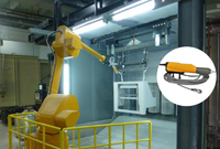 Lengan Robot 6 Axis Otomatis Terjangkau dan Mudah Digunakan dengan Pistol Semprot untuk Pekerjaan Semprotan Roda Mobil