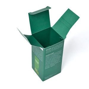 Caja de Embalaje de Cartón Plegable con Extremo Invertido (RTE) Personalizada, Impresión de Logotipo, Papel Kraft Reciclable Ecológico, Caja para Loción o Suero - Product Image 2