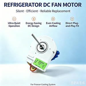 Moteur de refroidissement électrique en cuivre neuf pour réfrigérateur DL-5985ZYEB, moteur de ventilateur commercial écologique pour pièces de rechange CVC, garantie 1 an - Product Image 2