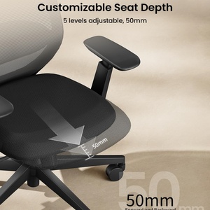 Ergonomic Ghế văn phòng cao trở lại lưới ghế máy tính với thắt lưng hỗ trợ 3D có thể điều chỉnh tựa đầu & trượt ghế cho 8 + giờ - Product Image 4