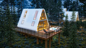 Casa Contenedor Triangular <span class=keywords><strong>de</strong></span> Aluminio Moderna y Contemporánea <span class=keywords><strong>de</strong></span> Lujo, Espacio Modular Prefabricado, Casa Impermeable, Hotel, Villa, Apartamento, Oficina - Product Image 6