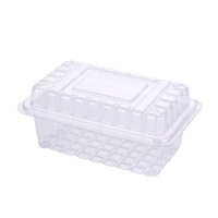 Boîte de rangement carrée en plastique PET jetable de qualité alimentaire pour macarons, biscuits, pâtisseries, pour boulangerie