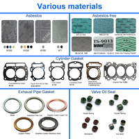Ne Set lengkap/Gasket penuh dengan plastik dan segel minyak karet cocok untuk Honda Wave 125