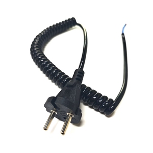 Câble d'alimentation spiralé rétractable à 2 broches EU vers extrémité dénudée, 0,75 mm², 2 conducteurs, pour appareils électroménagers - Product Image 3