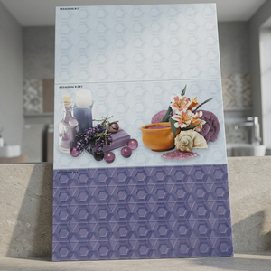 Carreaux muraux en céramique numérique émaillée 300x600mm pour cuisine et hall intérieurs avec fonction pare-feu - Product Image 1