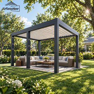 Pergola Commerciale in Alluminio Airfun per Esterni con Tetto a Lamelle Motorizzate, Impermeabile, per Hotel, Ristoranti e Resort - Product Image 5