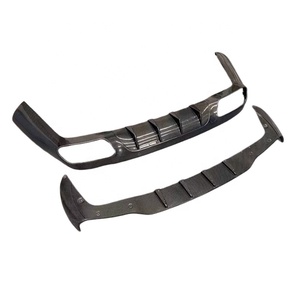 For CLS W257 C257 2017-2023 ED1 Style Carbon Fiber Rear Lip Rear Diffuser Bumper Lip - Product Image 6