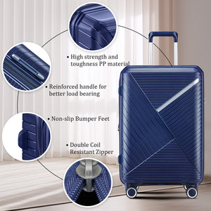 Ready Stock in USA Free Shipping Luggage Sets 4 Piece(14/20/24/28), Expandable Lightweight <b>Suitcase</b> Support Dropshipping - Product Image 4