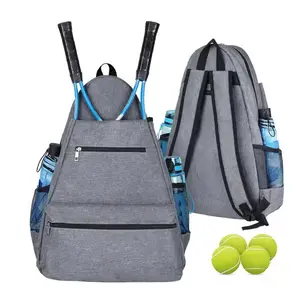 حقيبة ظهر رياضية مخصصة متعددة الوظائف للعب التنس في الهواء الطلق وحقيبة مخصصة لكرة المخلل وتصميم شائع لمجموعة ألعاب تنس الريشة