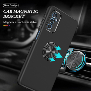 Cover per telefono con foro prezioso ibrido a doppio strato per <span class=keywords><strong>Samsung</strong></span> <span class=keywords><strong>M52</strong></span> 5G A03S, con anello rotante regolabile al 360 - Product Image 2