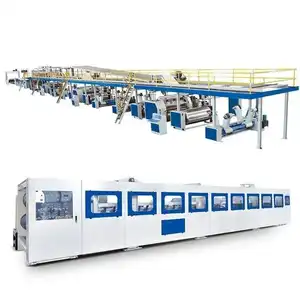 Completo automatico facile-usato 3 5 7 strati di carta cartone ondulato cartone che fa macchina/linea di produzione