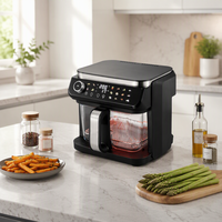 Friteuse à air grande capacité 5,5 L avec écran numérique et commande tactile, sans huile, saine, pour la cuisine familiale